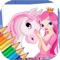 Fairy Tale Coloring Book Game for kids