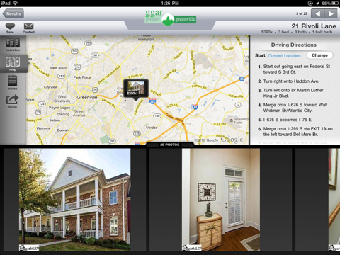 Greater Greenville SC Mobile Real Estate for iPad screenshot 4