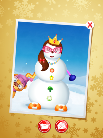 123 kids fun snowman - make a snowman free game