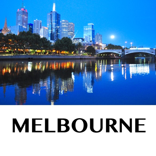 Melbourne - holiday offline travel map icon