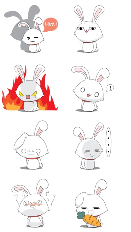 Vulnerable Bunny Stickers