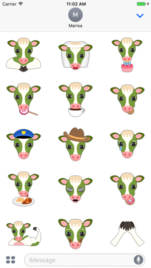 Saint Patrick's Day Cow Emoji Stickers(圖4)-速報App