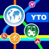 Torontoシティマップス - ニューヨークを YTO を MTR & Travel Guides