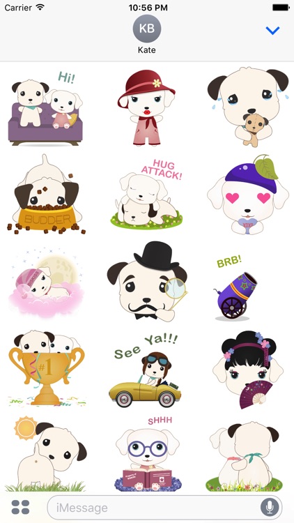 Budder 'n Biskiss® Animated Stickers screenshot-3