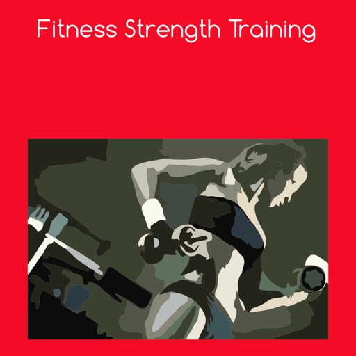 Fitness strength training icon