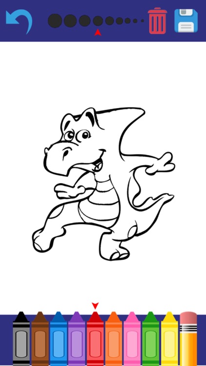 Dinosaur Game Coloring Book For Kids screenshot-3