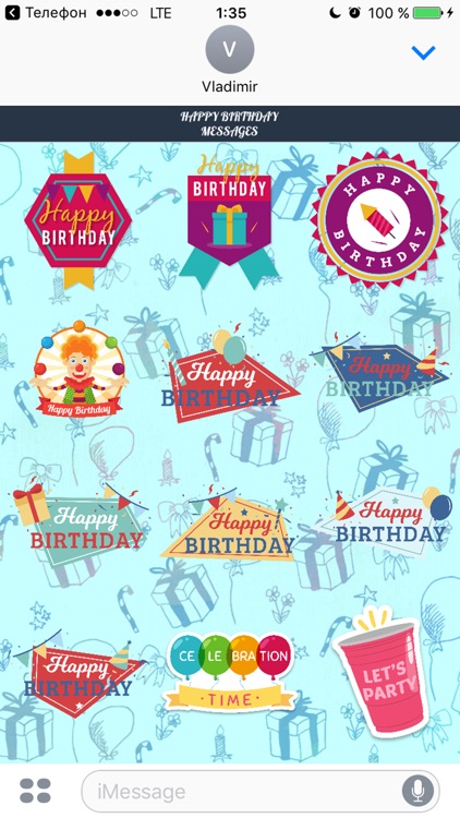 Happy Birthday - Stickers Pack