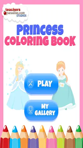 Game screenshot Princess Coloring Book Game for Kids mod apk