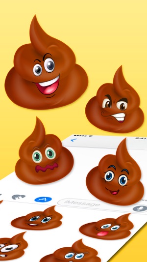 Cute Poop Expressions Emoticons Emojis Stickers(圖1)-速報App