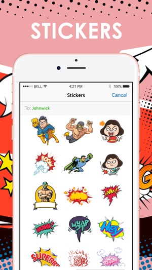 Cartoon Comic Stickers iMessage by ChatStick(圖1)-速報App