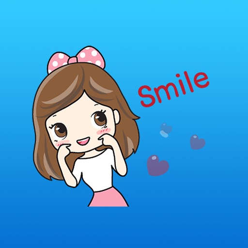 Ulrica The Sweet Girl English Stickers iOS App
