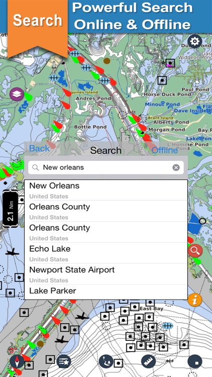 Alabama offline nautical marine charts for boating
