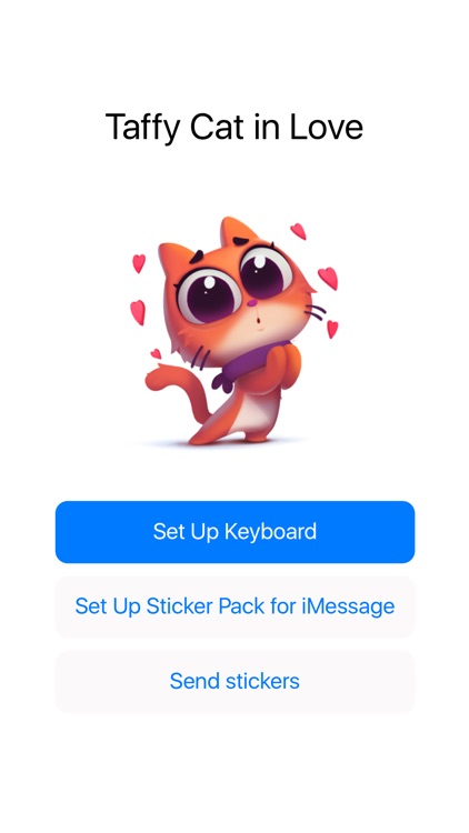 Taffy Cat in Love – Emoji & Stickers screenshot-4