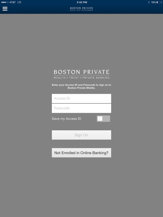 Boston Private - Personal for iPad