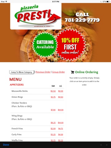 Pizzeria Presti Burlington screenshot 2