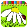 Ladybug Flower Coloring Book Game For Kids
