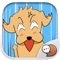 This is the official mobile iMessage Sticker & Keyboard app of Tan cheeky dog Character