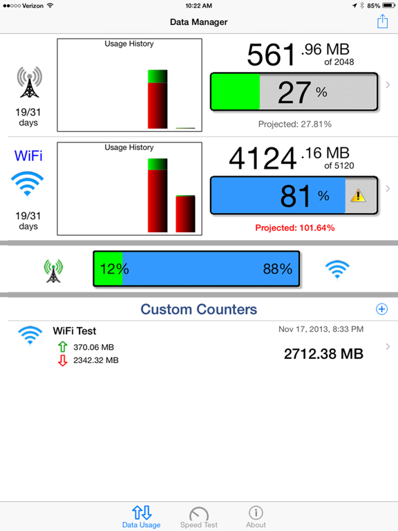 Data Manager - Data Usage with Speed Test screenshot