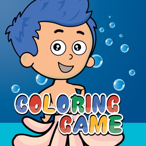 Bubble Coloring Book Game (Paint for Guppies) Icon
