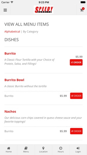 Speedy Burrito Online Ordering(圖2)-速報App