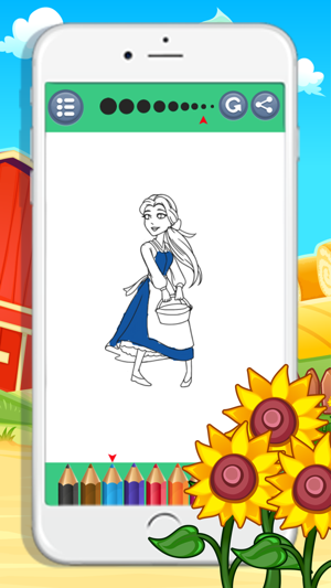 Princess and the Best coloring Books(圖4)-速報App