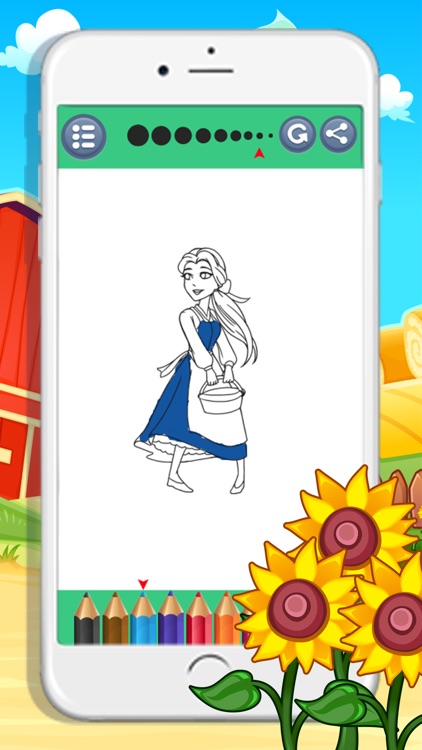 Princess and the Best coloring Books screenshot-3