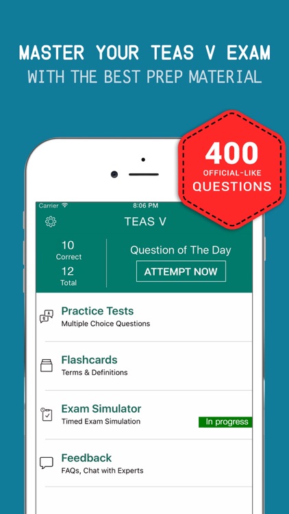 ATI Teas VI Practice Exam prep 2017 -Q&A Flashcard