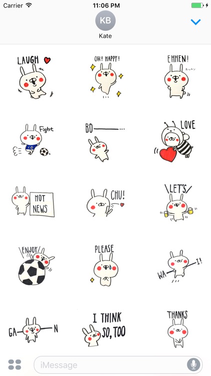 Clifford The Bunny Boy English Stickers