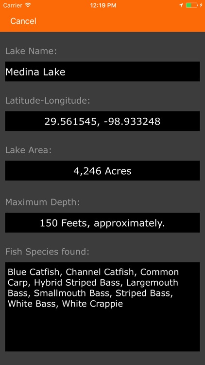 Texas – Fishing Lakes
