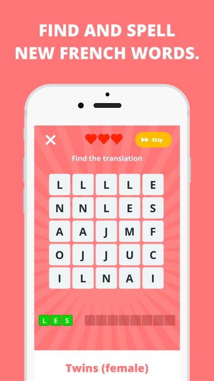 WordUp! The French Word Game screenshot-0