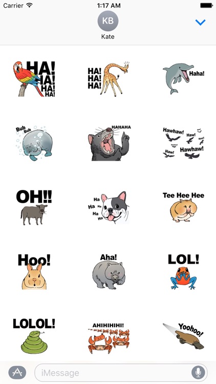 Many Animals Laugh Lol Stickers
