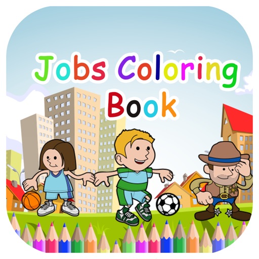 Jobs Coloring Book For Kids