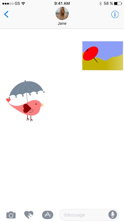 Umbrellas Two Sticker Pack