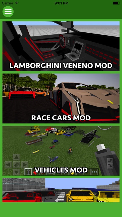 CARS MOD FOR MINECRAFT PC GAME