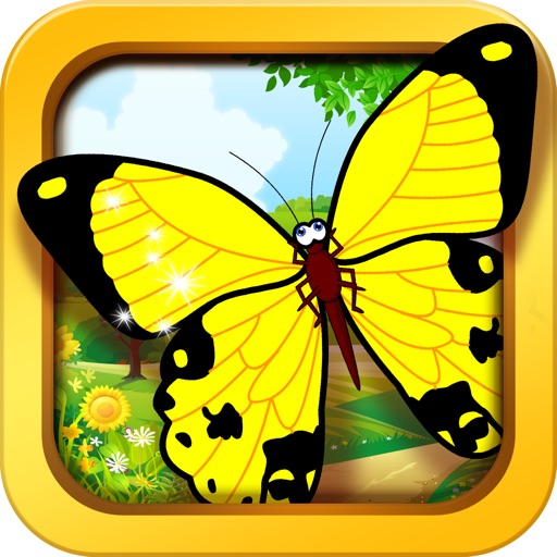 Butterfly baby games - learn with kids color game iOS App