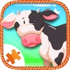 Farm Animal For Kids Sliding Jigsaw Puzzle
