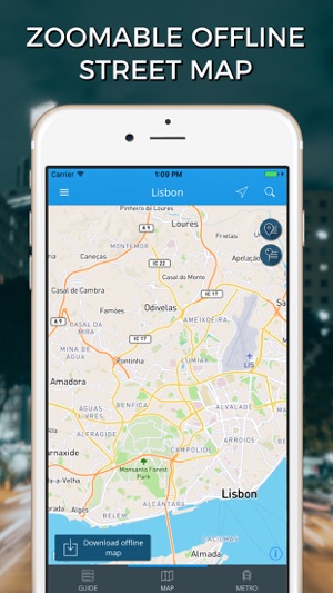 Lisbon Travel Guide with Offline Street Map(圖4)-速報App