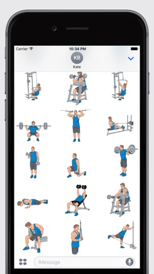 Fitness Friend - Exercise Stickers(圖2)-速報App