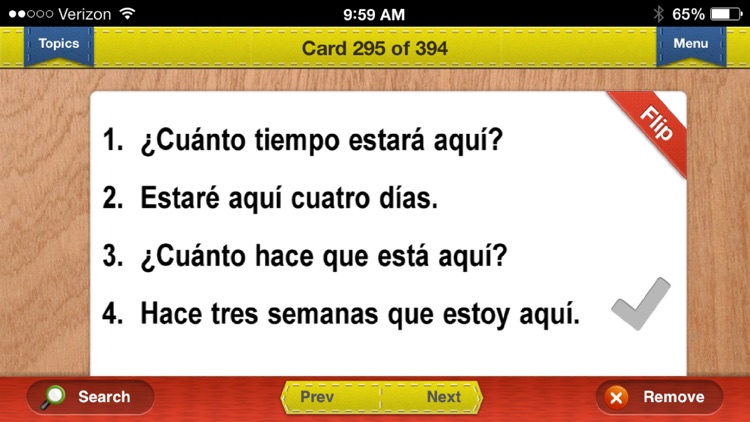 NY Regents Spanish Prep Flashcards Exambusters screenshot-4