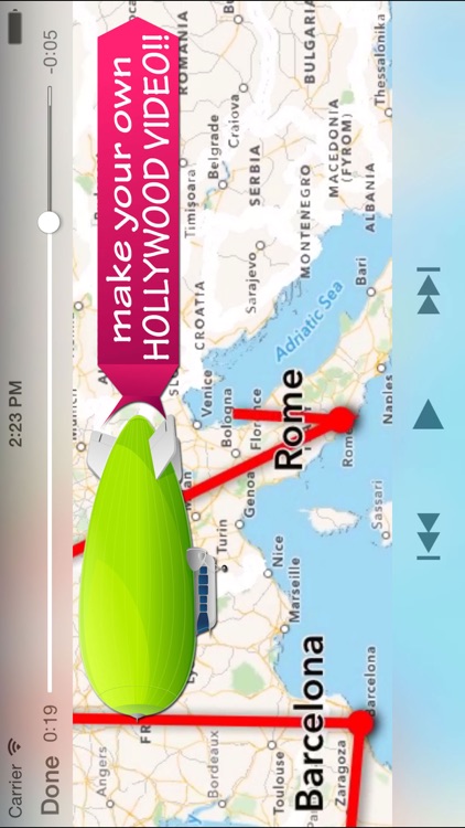 Indiana Map - Hollywood red line trip movie maker