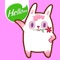 Hellowe Stickers: Pink Rabbit TO Two