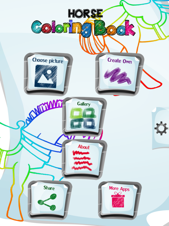 Horse Coloring Book App