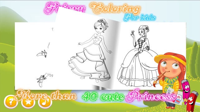 Princess Coloring Books - Painting Pages For Girls(圖2)-速報App