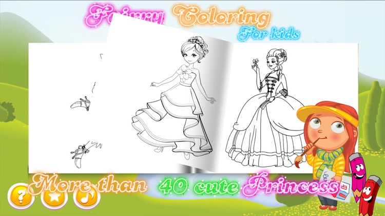 Princess Coloring Books - Painting Pages For Girls