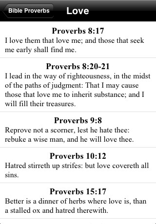 Bible Proverbs screenshot 2