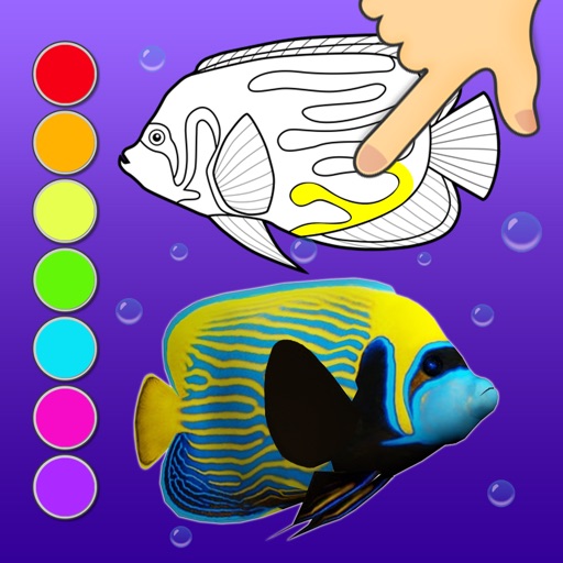 3D Coloring App. Dancing Fishes icon