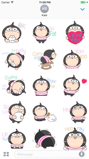 Amara The Cute Little Girl Stickers