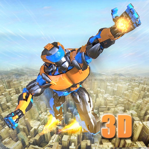 Flying Army Rescue Robot 3D icon