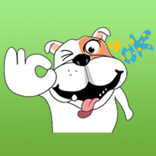 Happy Life Of Bulldog Sticker icon
