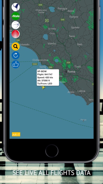 Air IT Free : Live flight Status & Radar